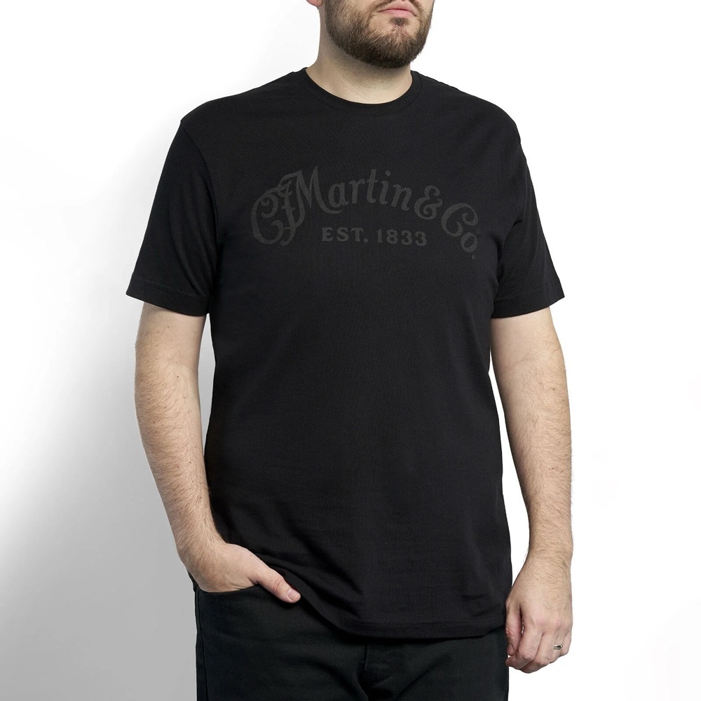 Martin Martin CFM Logo T Shirt Black On Black In Large - Misc