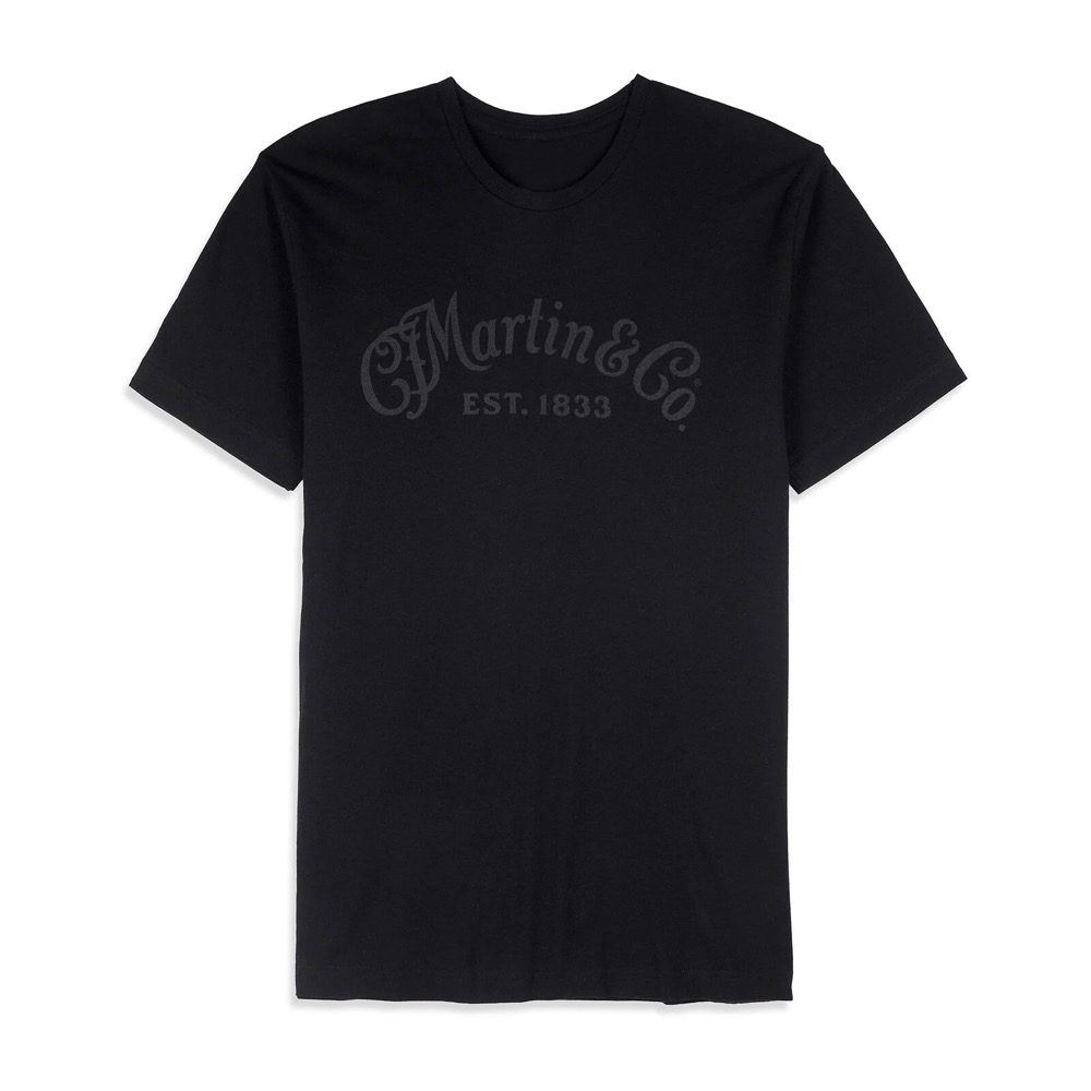 Martin CFM Logo T Shirt Black On Black In Medium