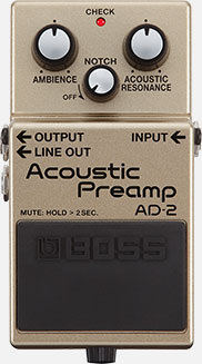BOSS BOSS AD-2 Acoustic Preamp Pedal - Effects