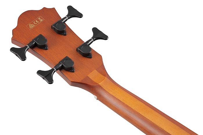 Ibanez Ibanez AEGB24E 4 String Acoustic Electric Bass Guitar - Mahogany Sunburst - Basses