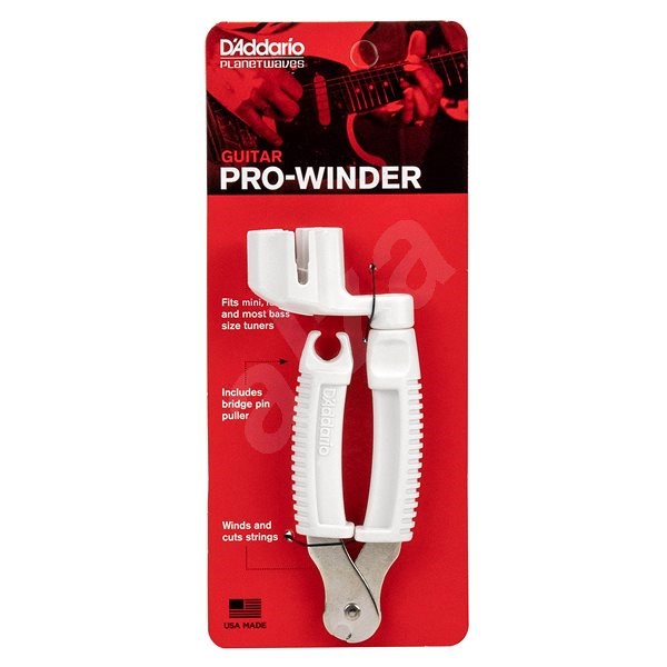 Planet Waves Planet Waves Pro Guitar Winder With Cutter - White - Guitars