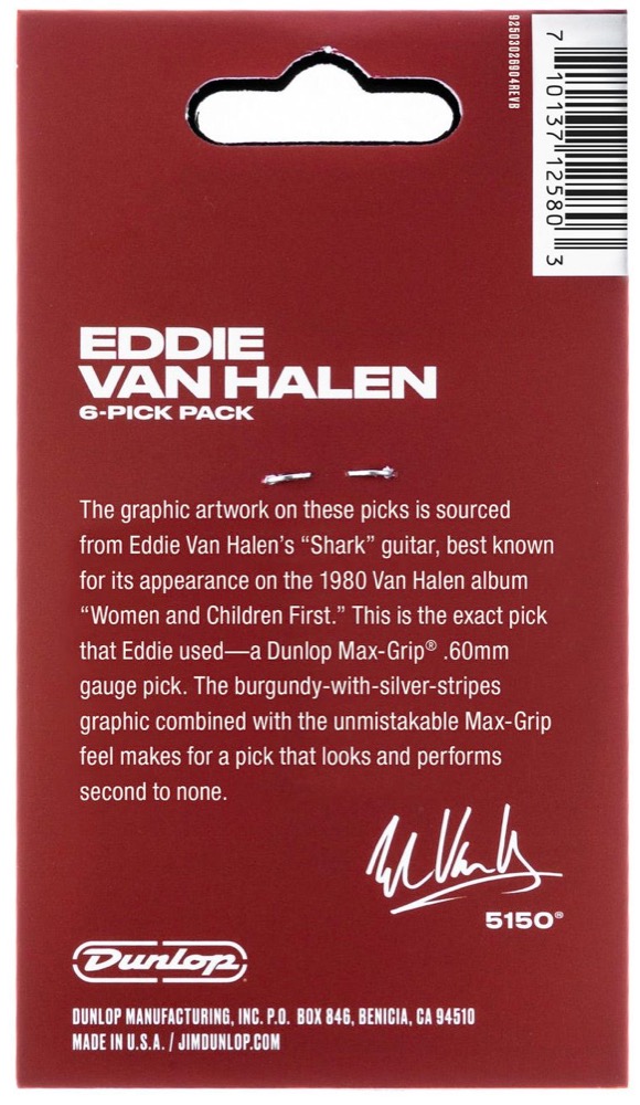 EVH EVH Shark Guitar 6 Pick Pack by Dunlop - Guitars