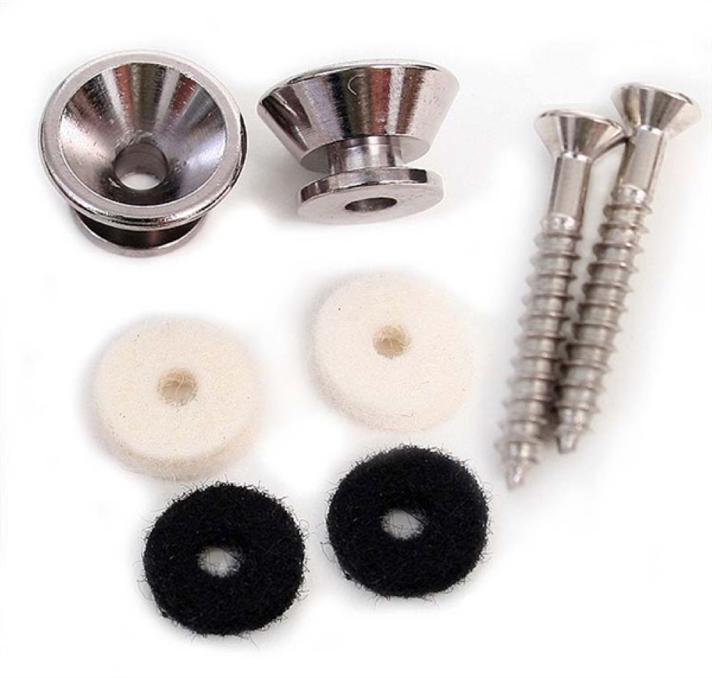 Fender Strap Button Kit In Chrome
