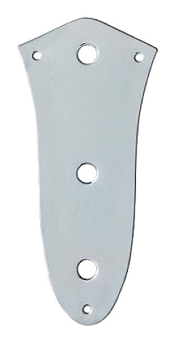 Fender Jazz Bass Control Plate 3 Hole - Chrome
