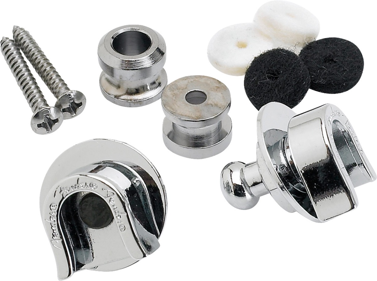 Fender Strap-Locks/Buttons - Chrome