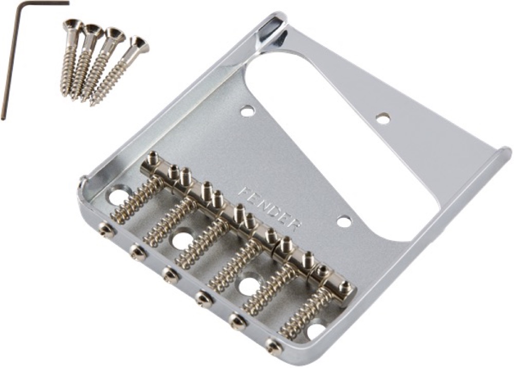 Fender Fender Bridge Assembly - Tele 6 Saddle - Guitars