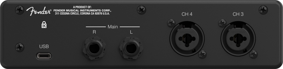 Fender Fender Quantum LT4 4x2 USB-C Audio Interface - Recording