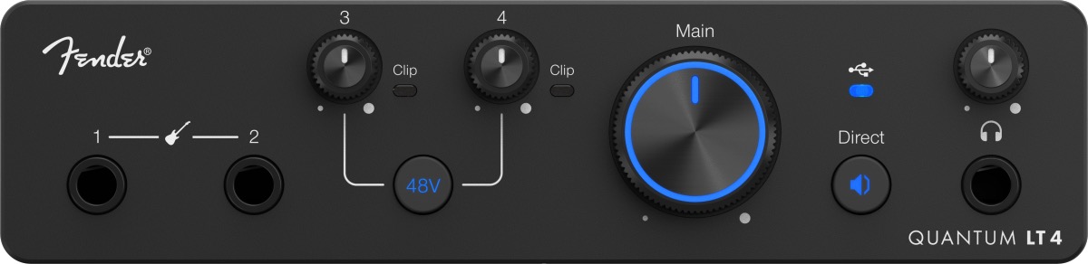 Fender Fender Quantum LT4 4x2 USB-C Audio Interface - Recording