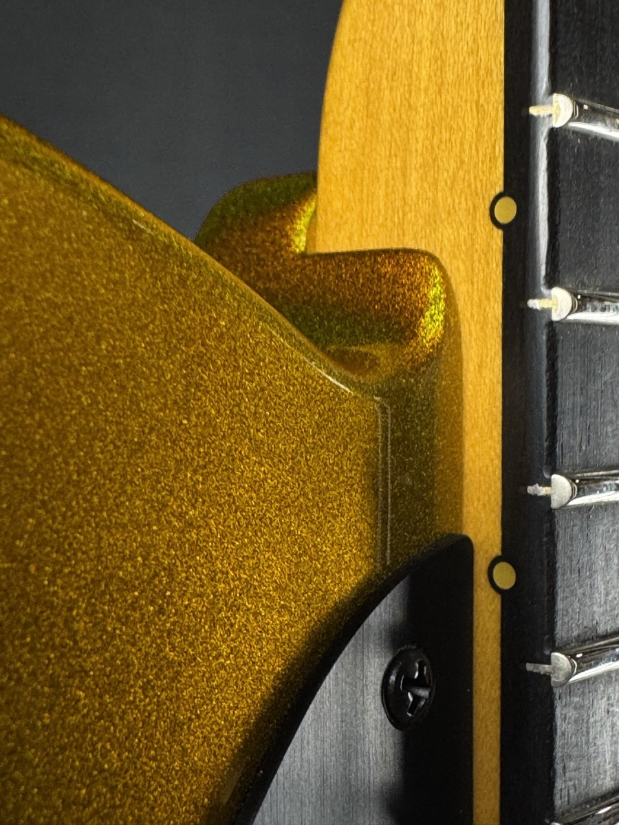 Fender Fender 75th Anniversary American Ultra II Telecaster, Ebony - Liquid Gold - Guitars