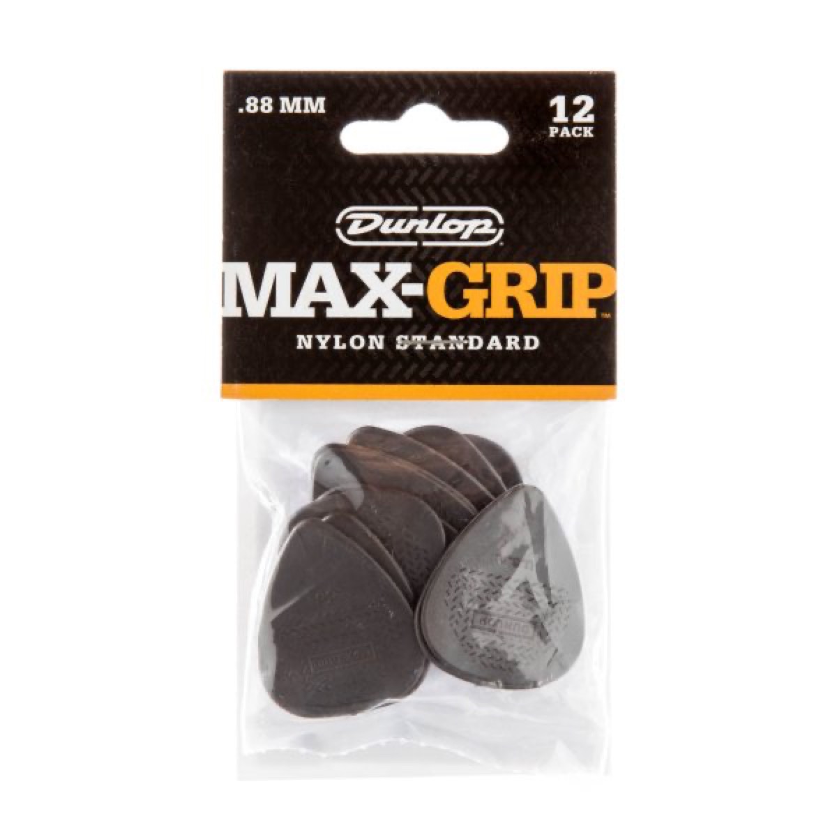 Dunlop Dunlop Picks Nylon MaxGrip .88 Pack, 12 Picks - Guitars