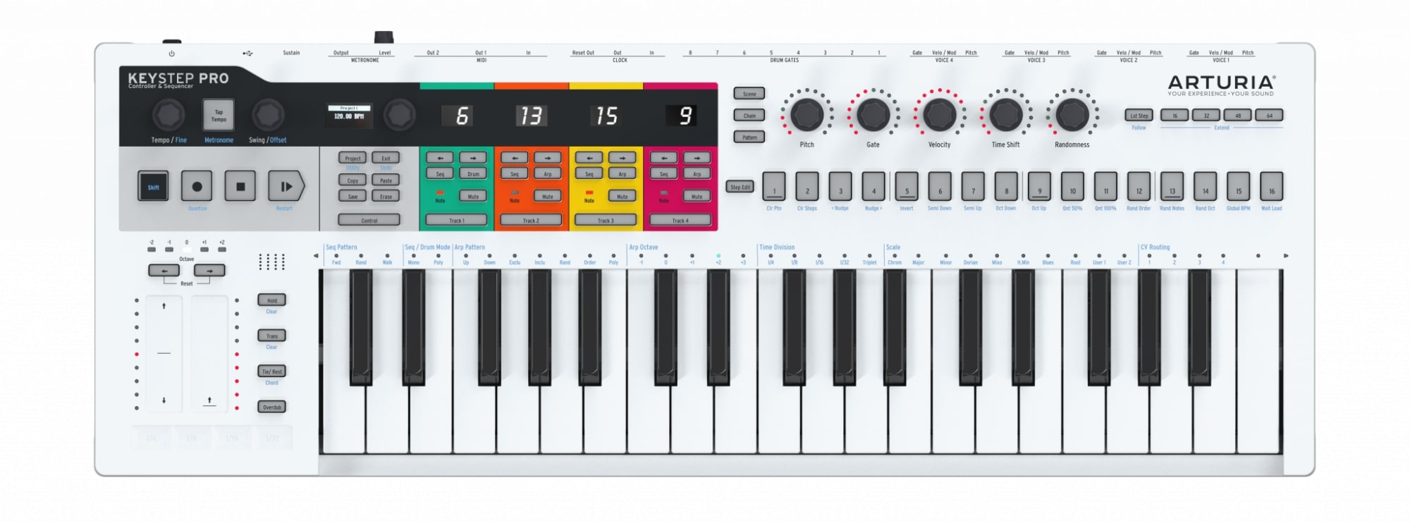 Arturia KeyStep Pro Controller Arpeggiator  &hellip;