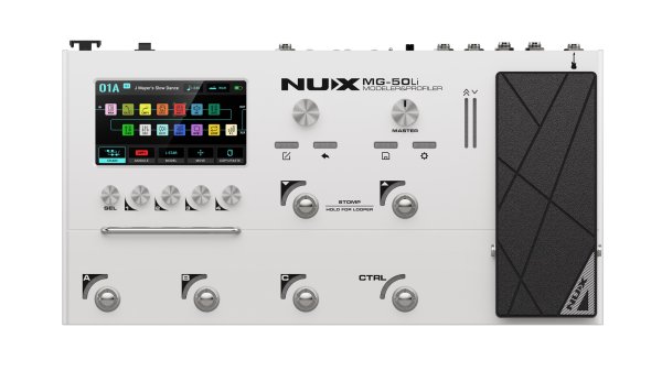NUX NUX MG-50LI Amp Modeler and Guitar Effects Processor W/Bag - White