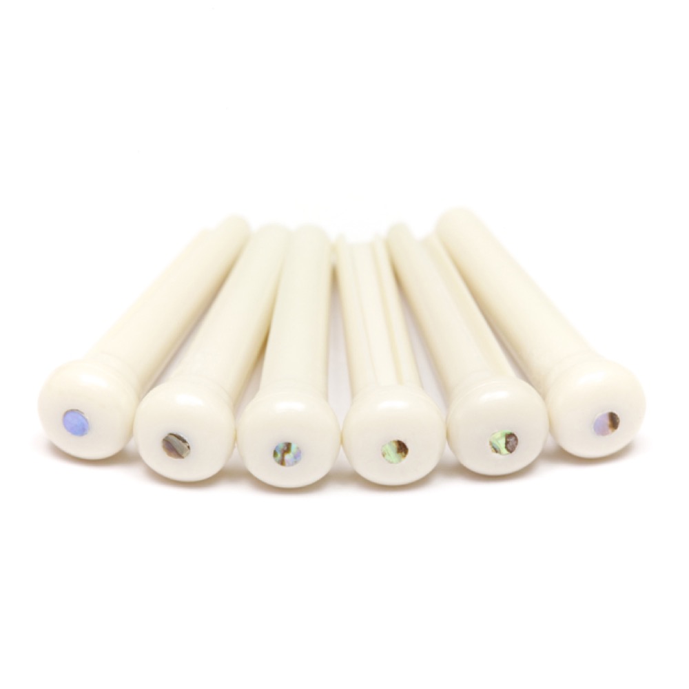 Graph Tech Tusq Bridge Pins White with 2mm  &hellip;