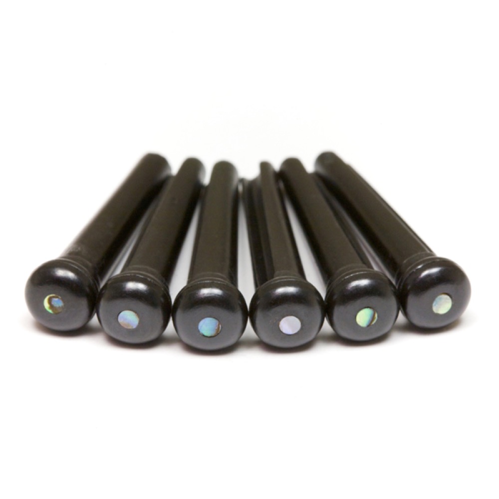 Graph Tech Tusq Bridge Pins Black with 2mm  &hellip;