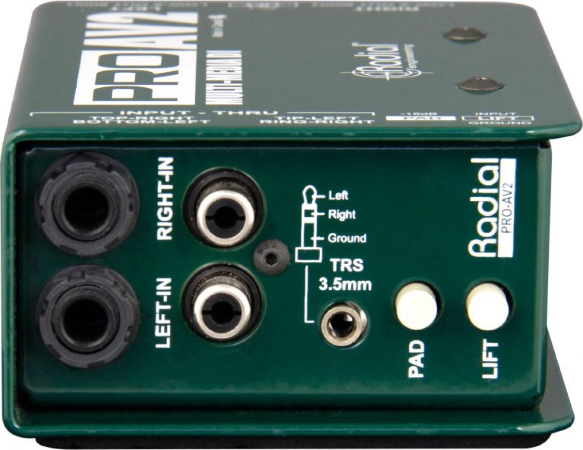 Radial Radial ProAV2 Passive Two Channel Stereo Multimedia DI Box - Recording