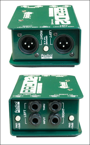 Radial Radial ProD2 Passive Stereo Direct Box - Live Sound, DJ