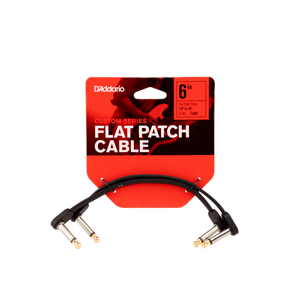 Planet Waves Planet Waves Flat Instrument Cable 6" Right Angle - Right Angle, 2 Pack - Effects