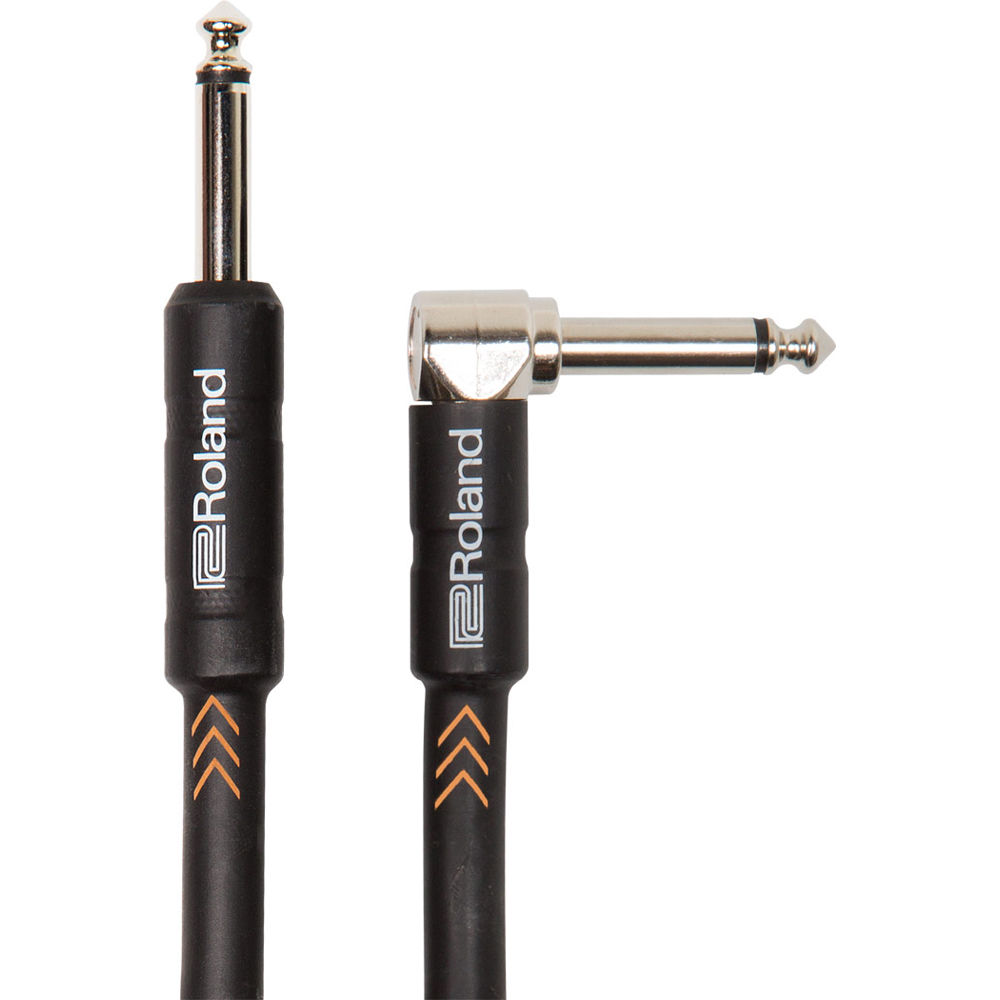 Roland Roland Black Series 10 Foot Instrument Angled/Straight 1/4" Cable - Cables