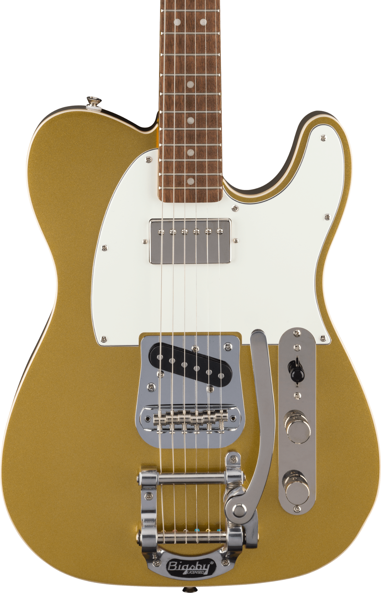 Squier Squier Classic Vibe Custom Telecaster SH With Bigsby, Aztec Gold - Guitars