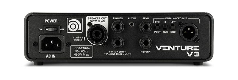 Ampeg Ampeg Venture V3 300 Watt Bass Head - Basses