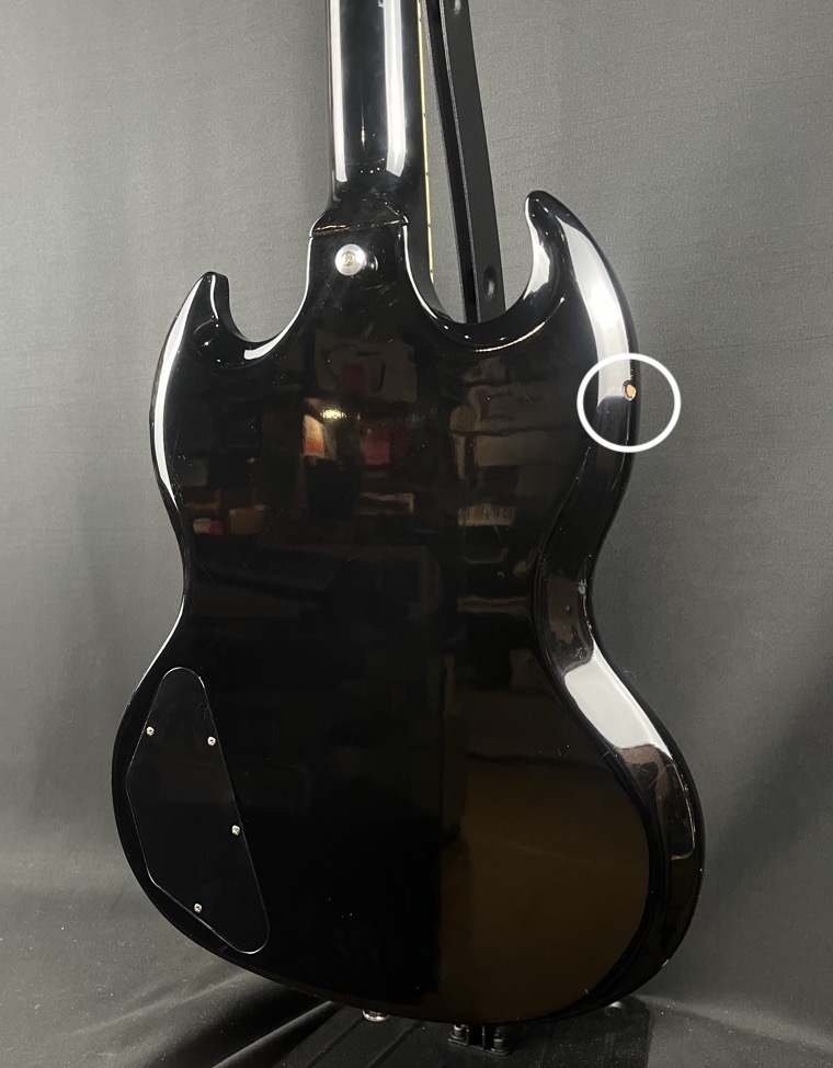 Gibson USED Gibson 2022 SG Standard Ebony w/Bare Knuckle & Orig Bag - Used